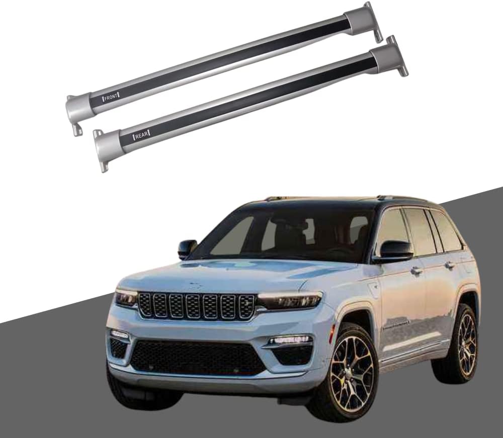 Roof Rack Cross Bars fit for Jeep Grand Cherokee L 2021 2022 Aluminum Cross Bar Silver
