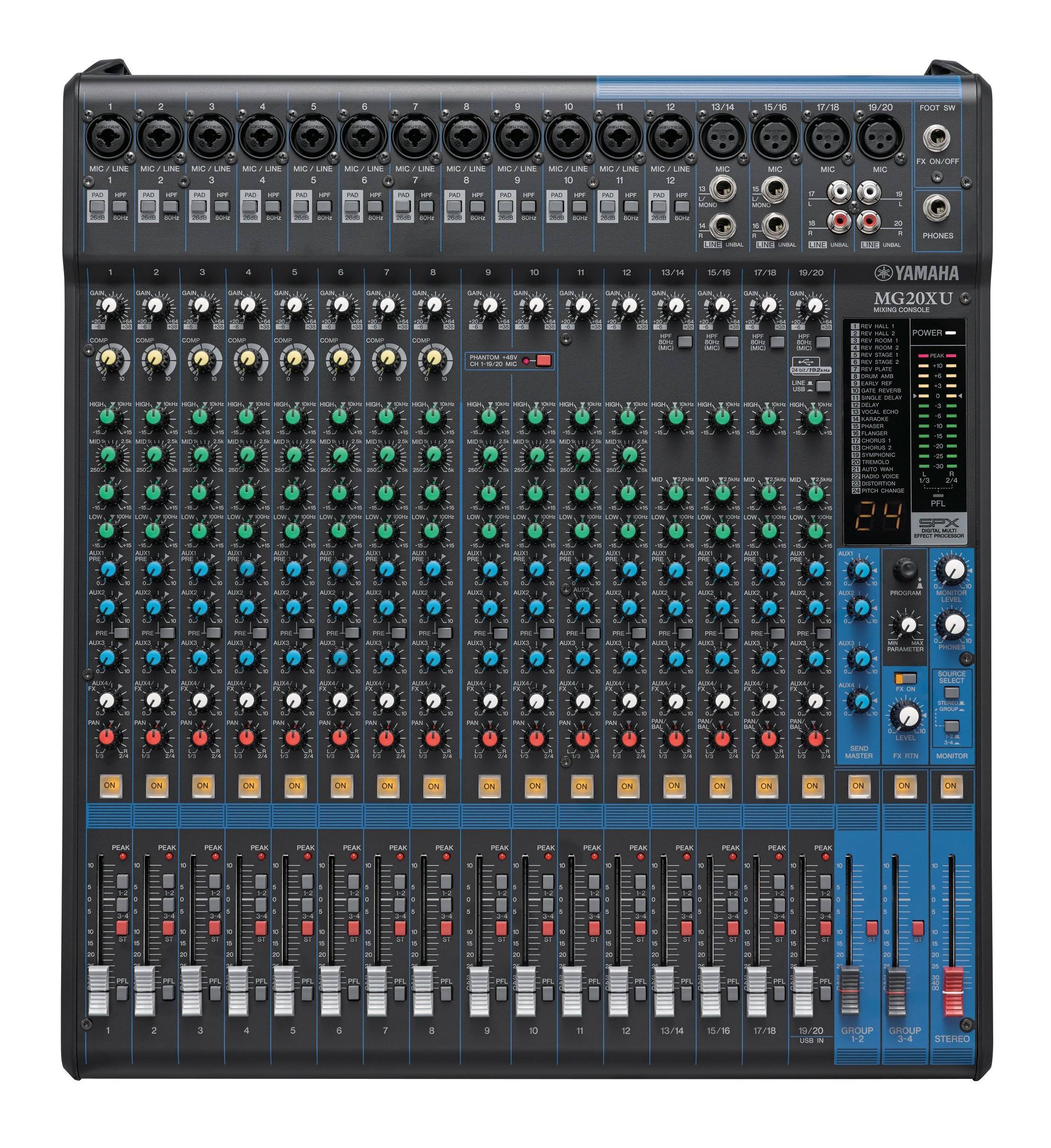 Yamaha MG20XU 20-Input 6-Bus Mixer with Effects