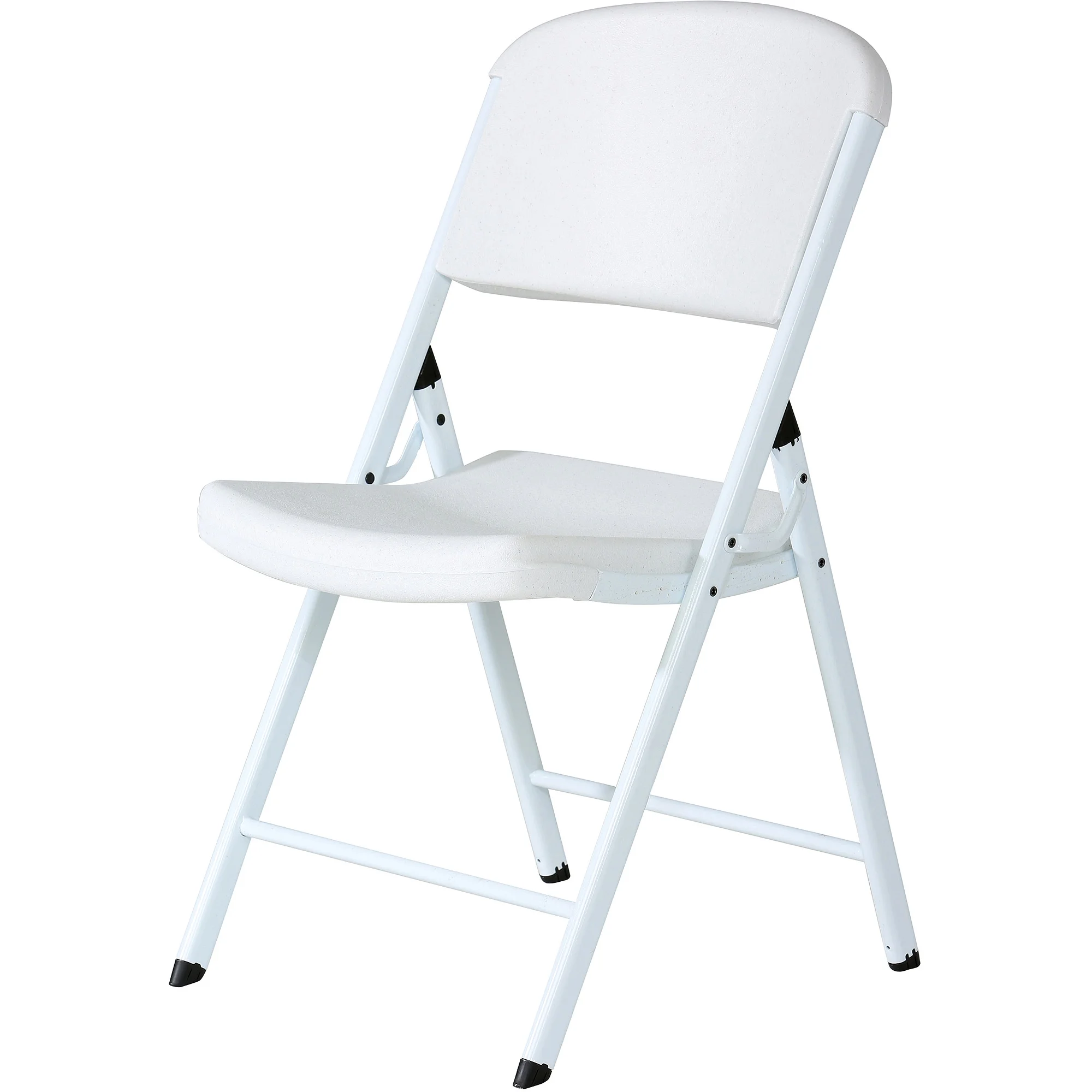 Lifetime Folding Chair, Indoor/Outdoor Commercial, White Granite, Adult Sized, Set of 4 (80359)