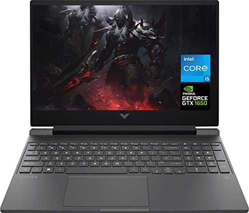 HP Victus Gaming Laptop 2023 Newest, 15.6" FHD 144 Hz Display, 12th Gen Intel-Core i5-12450H, 32GB RAM, 1TB SSD, NVIDIA GeForce GTX 1650 Graphics, Wi-Fi 6, Windows 11 Home, Bundle with Cefesfy