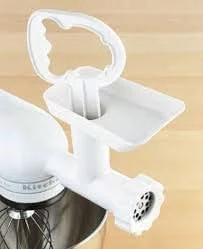 KitchenAid KSMGBC Food Meat Grinder Attachment with Sausage Stuffer Kit and Food Tray