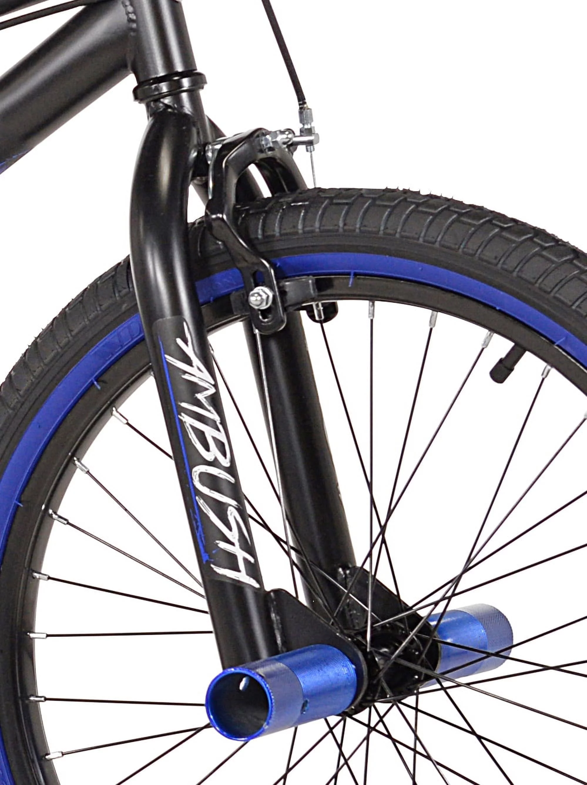 Kent Bicycles 20 Boy's Ambush BMX Child Bike, Black/Blue