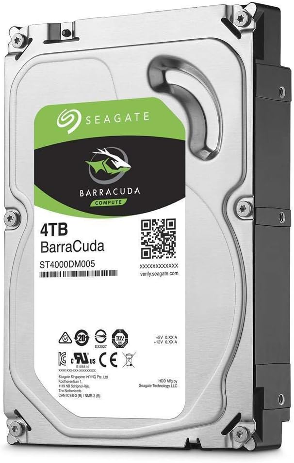Seagate 4TB BarraCuda SATA 6Gb/s 64MB Cache 3.5-Inch Internal Hard Drive (ST4000DM005) (Renewed)