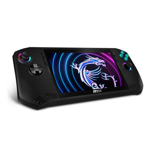MSI Claw PC Gaming Handheld: Intel Ultra 7-155H, 7" FHD 120Hz Display, 16GB LPDDR5, 512GB NVMe SSD, MicroSD Card Reader, Thunderbolt 4, Win 11 Home: Black A1M-051US