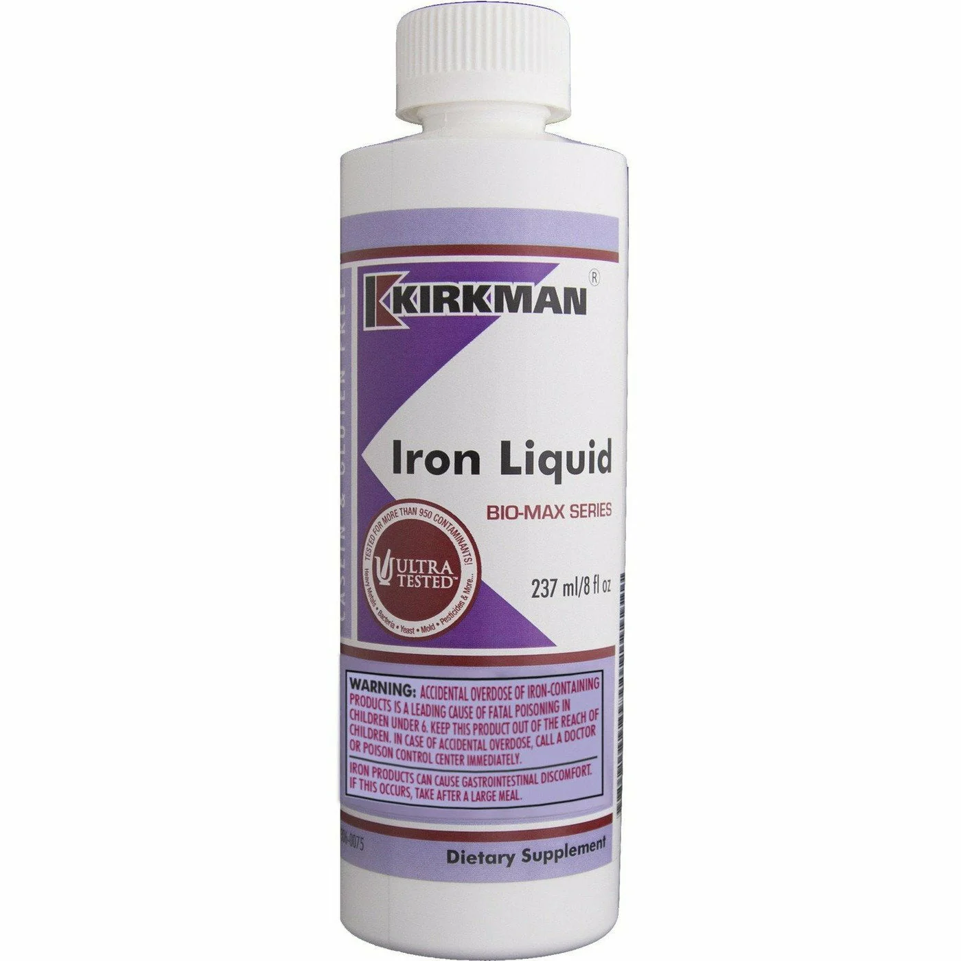 Iron Liquid 8 fl oz by Kirkman Labs - Kansas Nuitrition - HNZSDS
