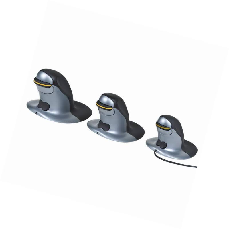 Posturite Penguin Ambidextrous Vertical Mouse, Large Wireless