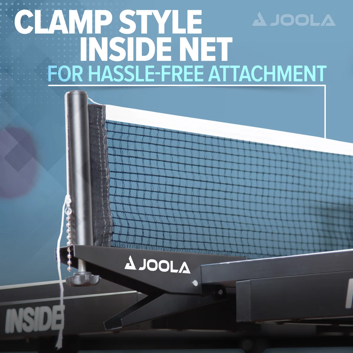 Joola Inside, Indoor Table Tennis Table with Net and Post Set - 10 Minute Easy Assembly
