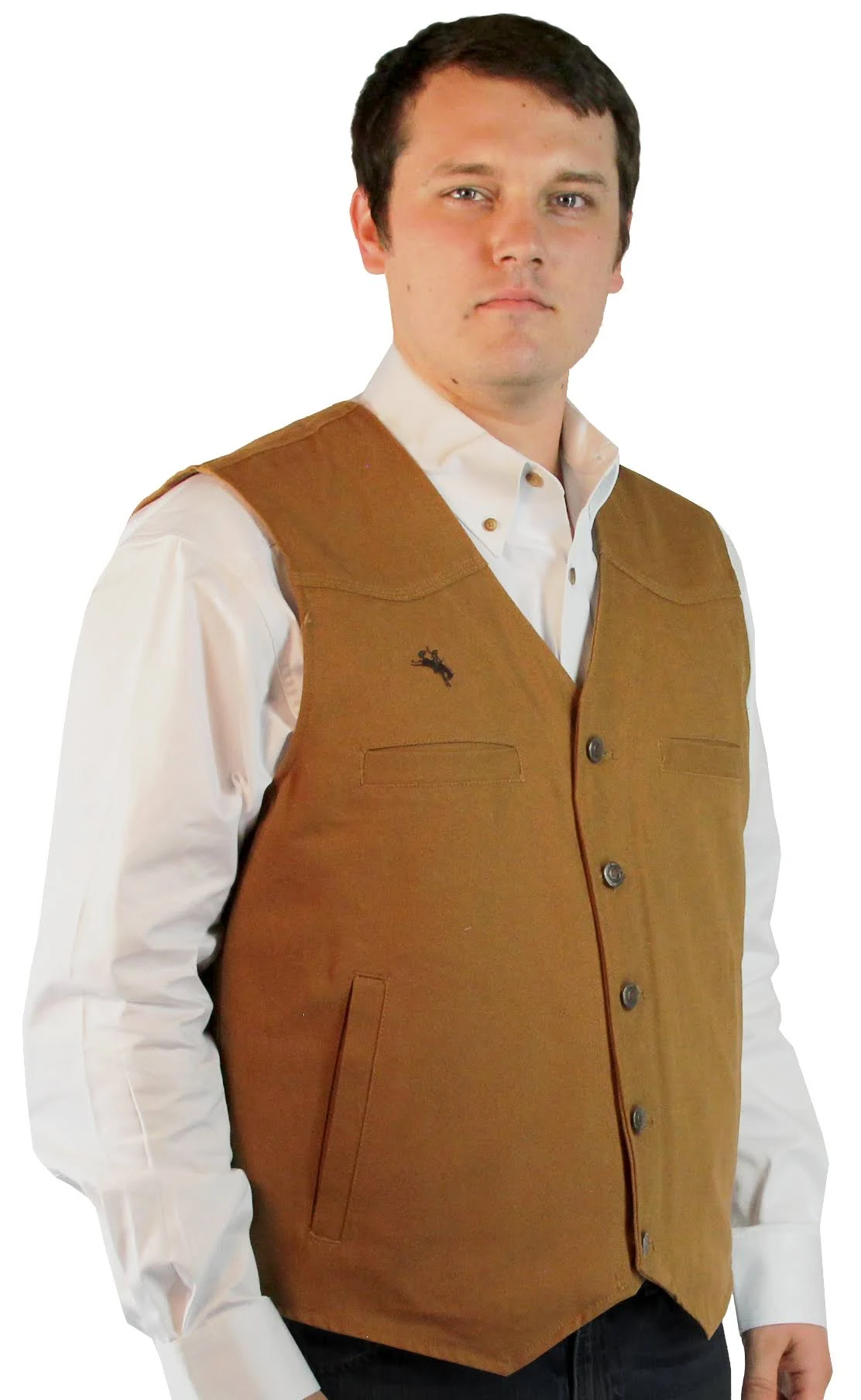 Wyoming Traders Men&s Tan Texas Concealed Carry Vest