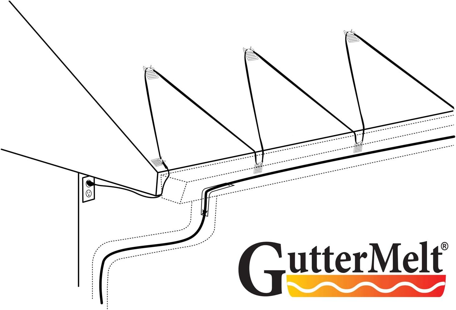 Heatizon GutterMelt 9 Watts Per Foot Roof & Gutter Snow Deicing Cable Kit (30 feet)
