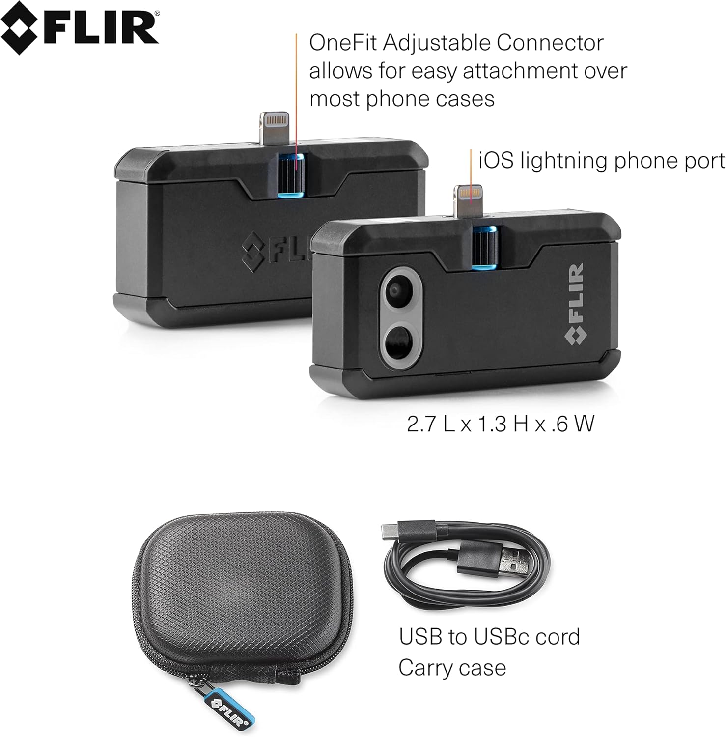 FLIR One Pro LT iOS Pro-Grade Thermal Camera for Smartphones