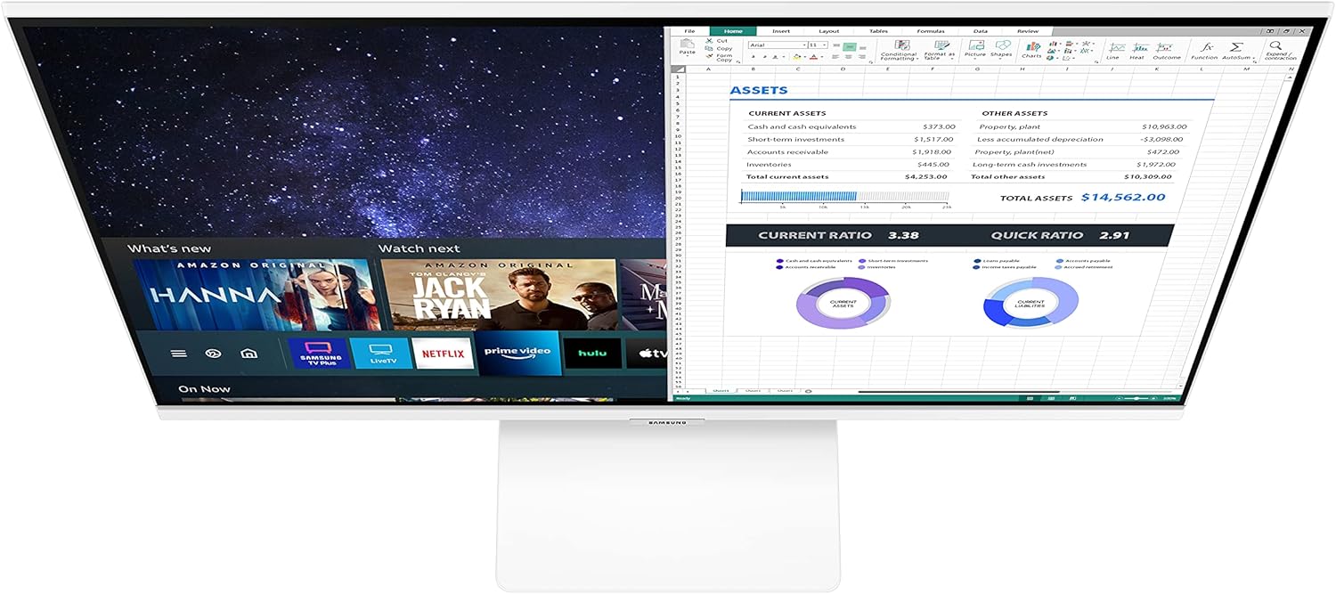Samsung 27-Inch Class Monitor M5 Series - FHD Smart Monitor and Streaming TV (LS27AM501NNXZA, 2021 Model)