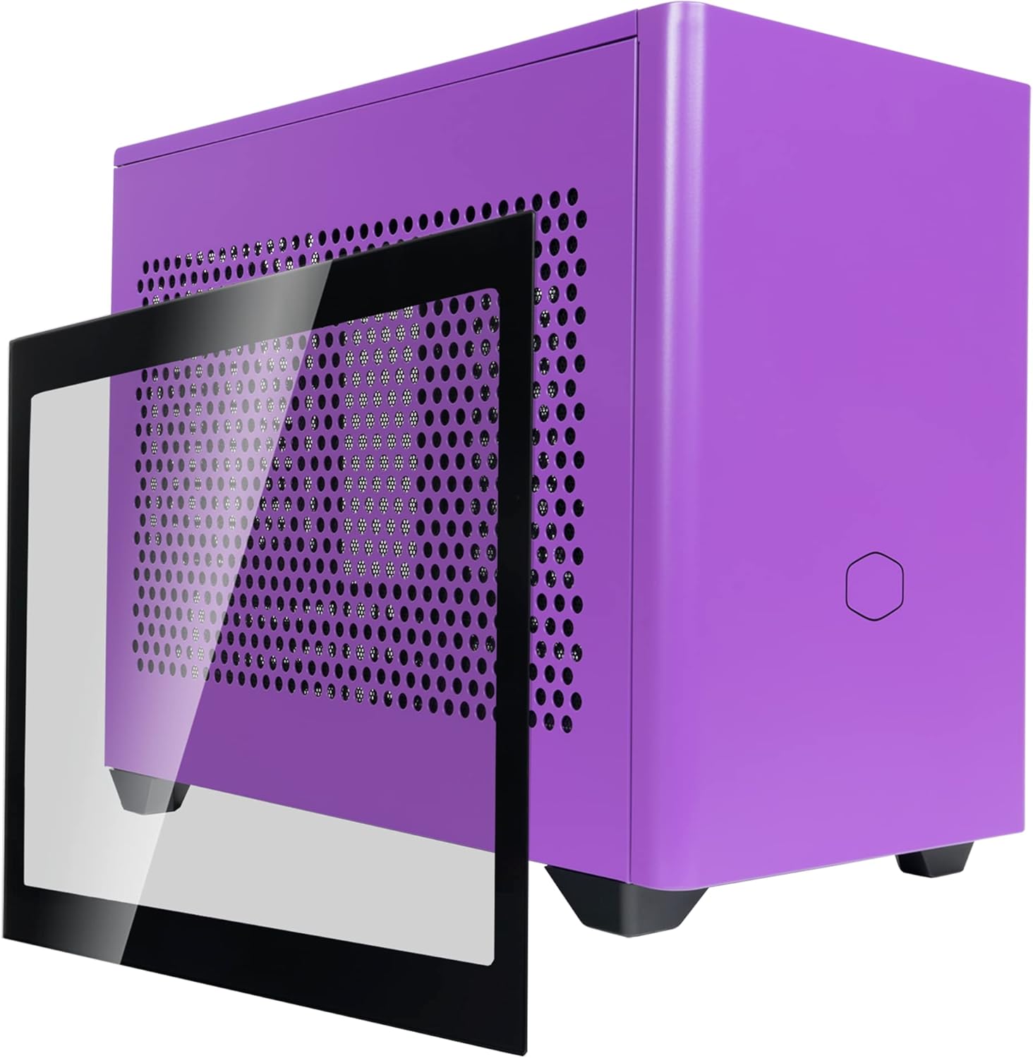 Cooler Master NR200P White SFF Small Form Factor Mini-ITX Case with Tempered glass or Vented Panel Option, PCI Riser Cable, Triple-slot GPU, Tool-Free and 360 Degree Accessibility