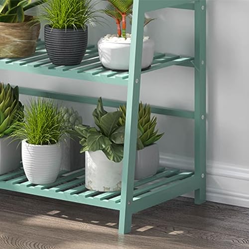 3 Tiers Wood Plant Stand Rectangular Ladder Flower Pots Outdoor Indoor Plant Display Rack Heavy Duty Utility Storage Organizer Rack For Home Garden Pa