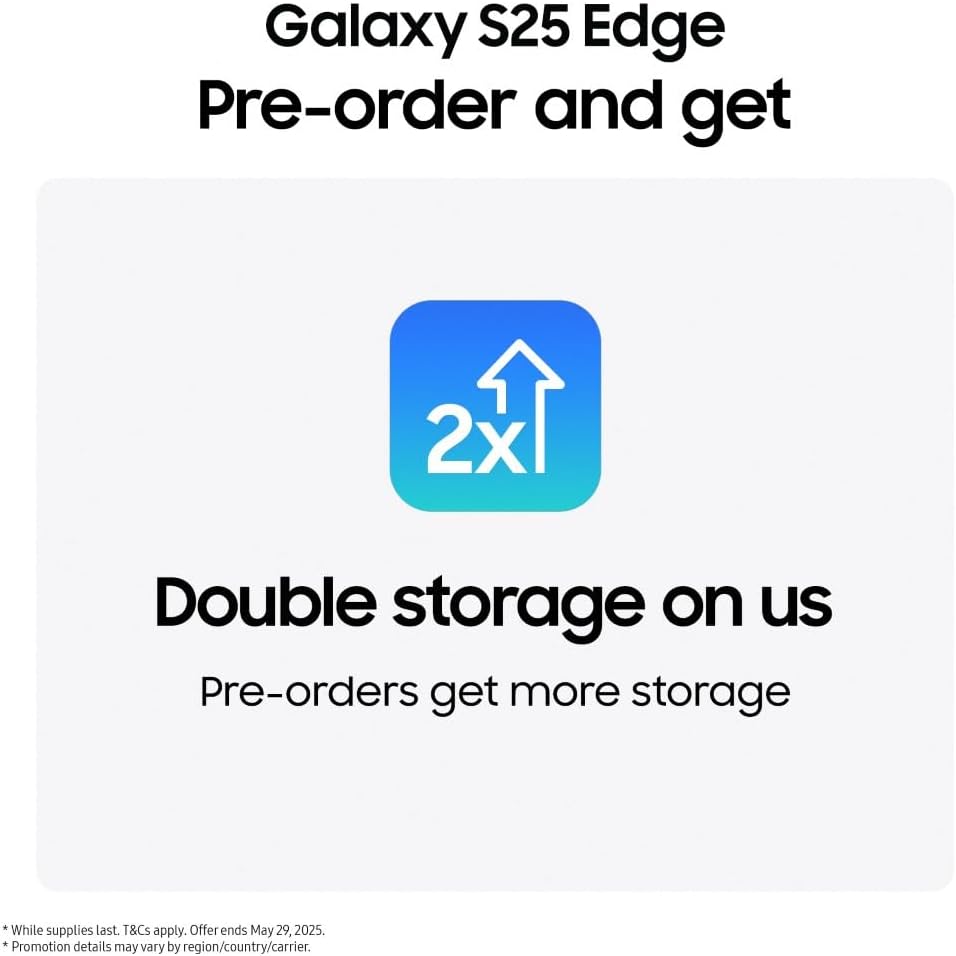 Samsung Galaxy S25 Edge AI Smartphone