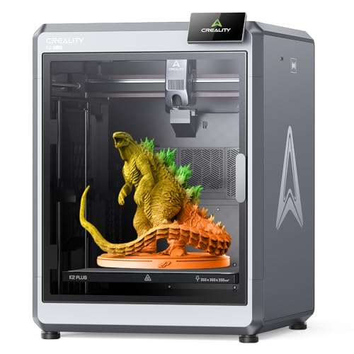 Creality K2 Plus Combo 3D Printer, Multi Color Printing with CFS, 600mm/s Print Speed, Step-servo Motor System 350℃ High-Temp Direct Drive Extruder Build Volume 13.78x13.78x13.78 inch