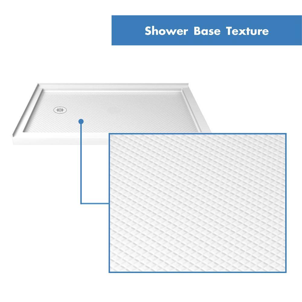 DreamLine Slimline 36 in. x 48 in. Double Threshold Shower Base, Left Hand Drain, DLT-1036481