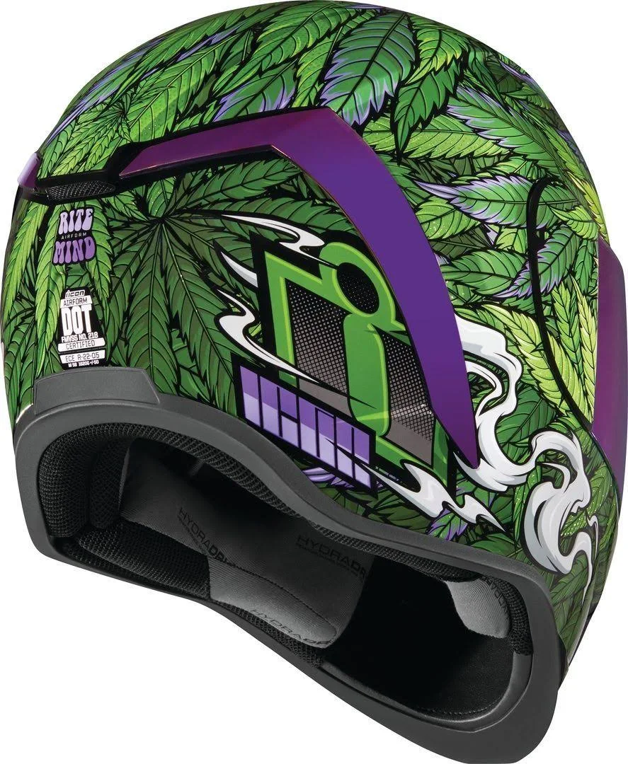 Icon Airform Ritemind Helmet, Green, Size S