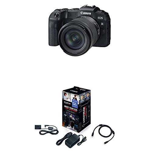 Canon EOS RP Full Frame Mirrorless Vlogging Portable Digital Camera with 26.2MP Full-Frame CMOS Sensor, Wi-Fi, Bluetooth, 4K Video Recording and 3.0” Vari-Angle Touch LCD Screen, Body, Black,