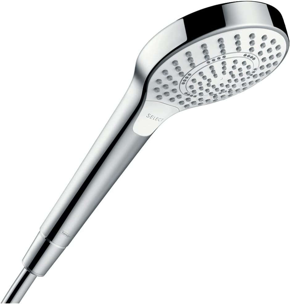 hansgrohe Croma Select S Easy Install 4-inch Handheld Shower Head Modern 3 SoftRain, IntenseRain, Pulsating Massage 26801401 Pack of 2