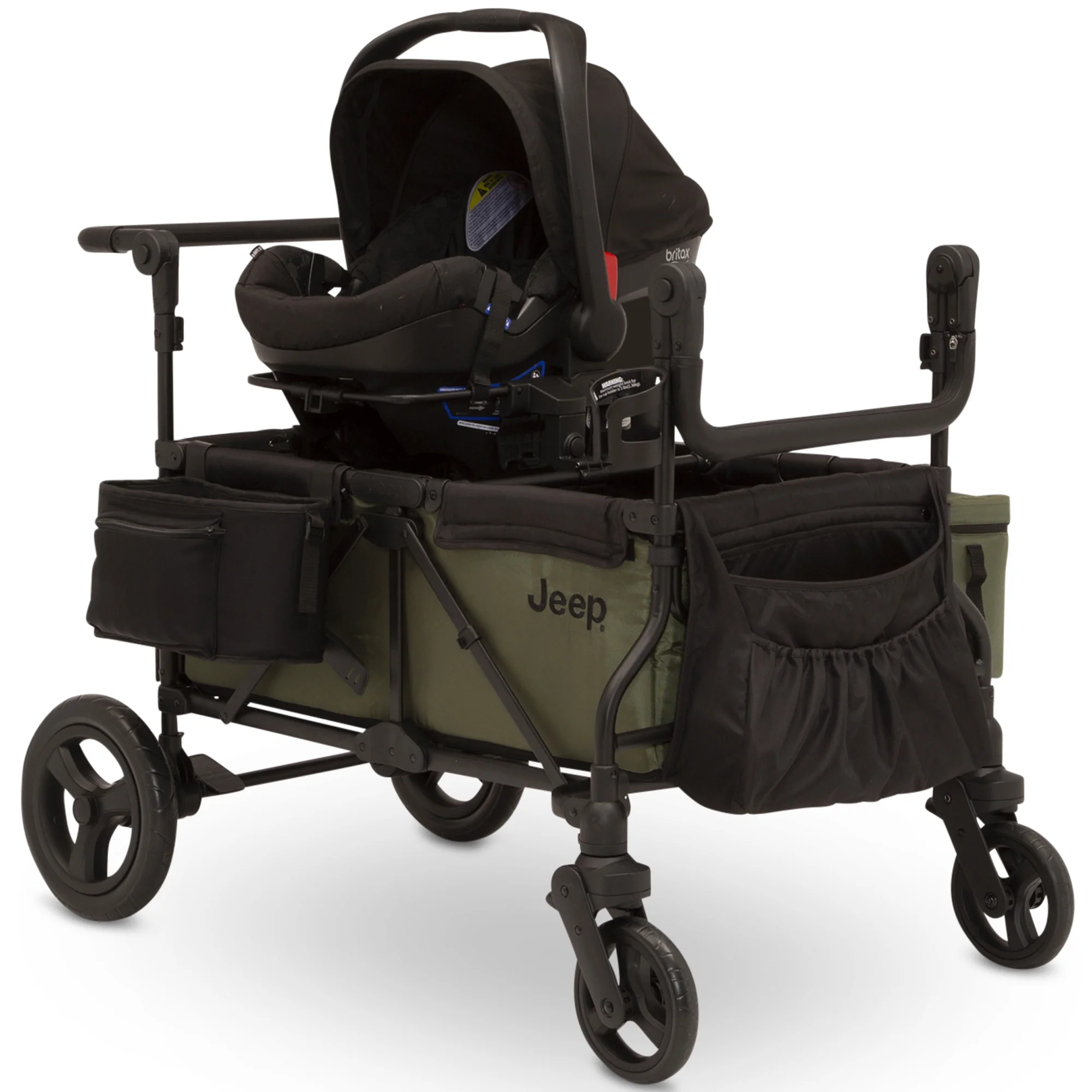 Jeep Deluxe Wrangler Wagon Stroller with Cooler Bag and Parent Organizer by Delta Children Unisex