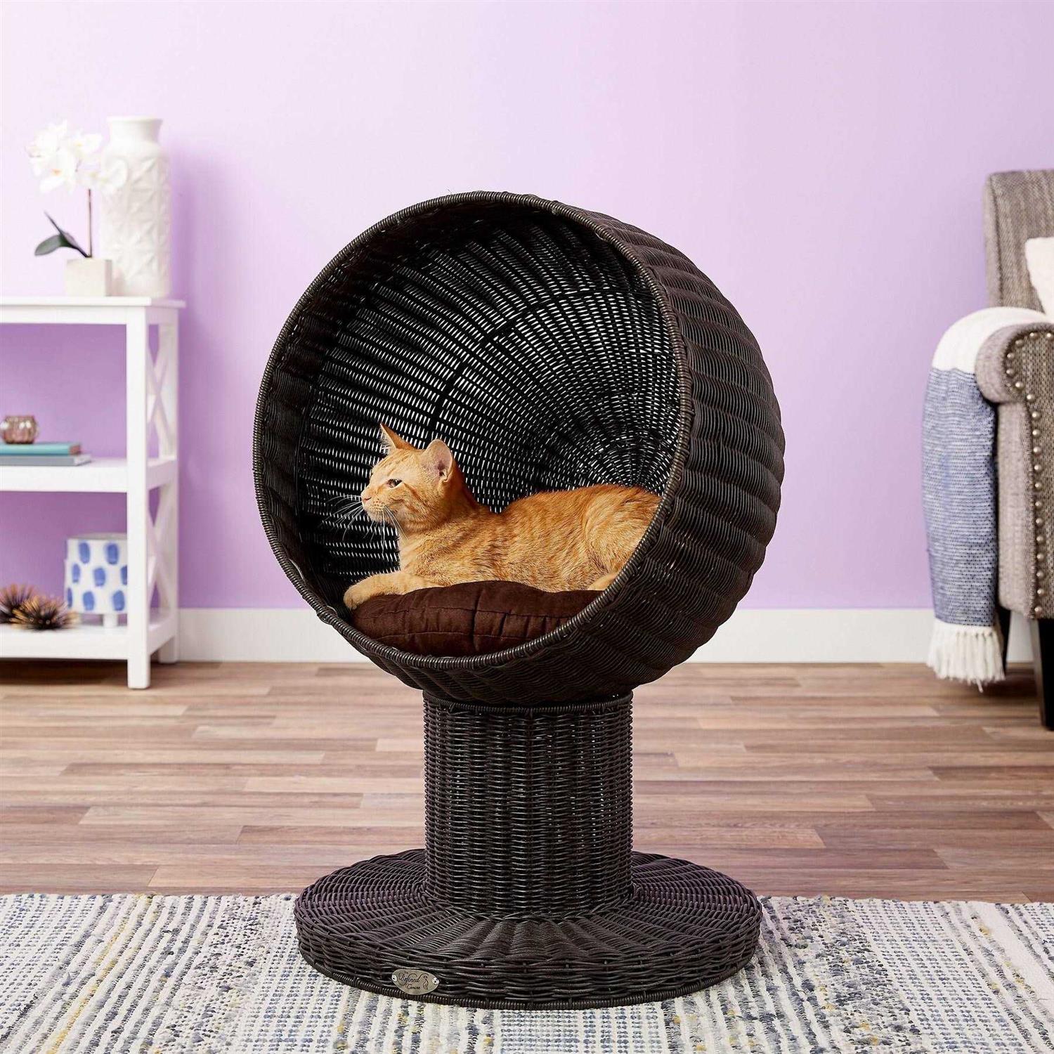 The Refined Feline Kitty Ball Bed - Pet Supplies online store