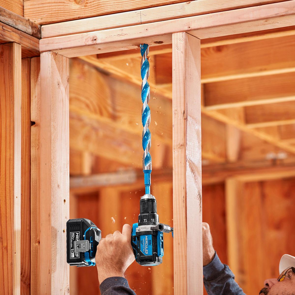 HERCULES 20V Brushless Cordless, 1/2 in. Drill/Driver Kit with Side Handle, 2 Ah Battery, and Charger