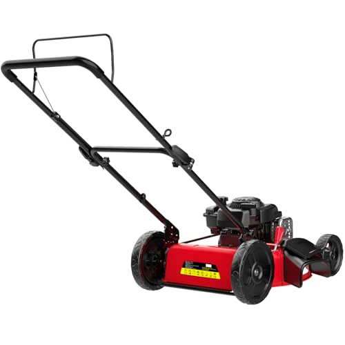 PowerSmart Gas Lawn Mower, 21-Inch 144cc 4-Stroke Engine 2-in-1 Walk-Behind Push Lawn Mower with 10-Inch Rear Wheels