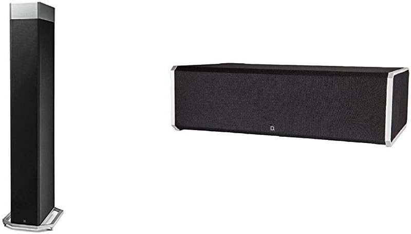 Definitive Technology BP9080x High Performance Bipolar Tower Speaker with Integrated 12" Subwoofer and Atmos Height Module - Each (Black)