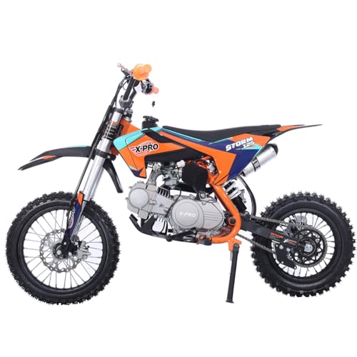 X-PRO Storm 125cc Zongshen Engine Kids Dirt Bike Pit Bike Youth Dirt Pit Bike with 4-Speed Manual Transmission,Big 14"/12" Tires!