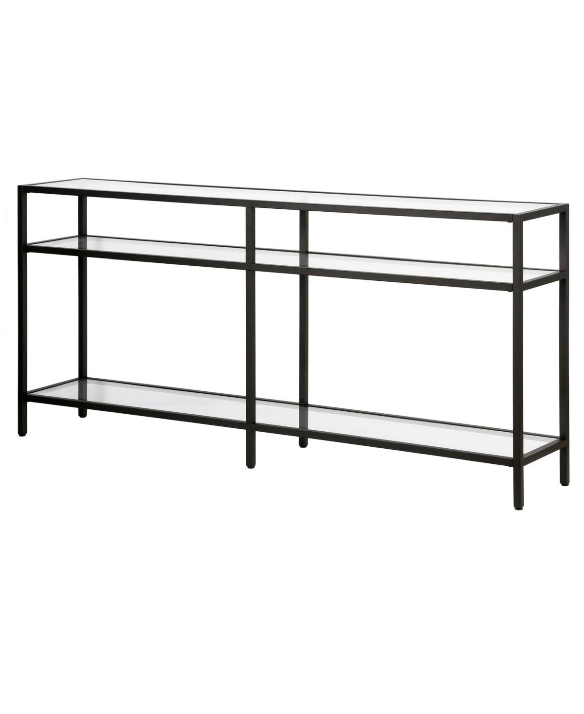 Sivil Console Table (64x22 Blackened Bronze)