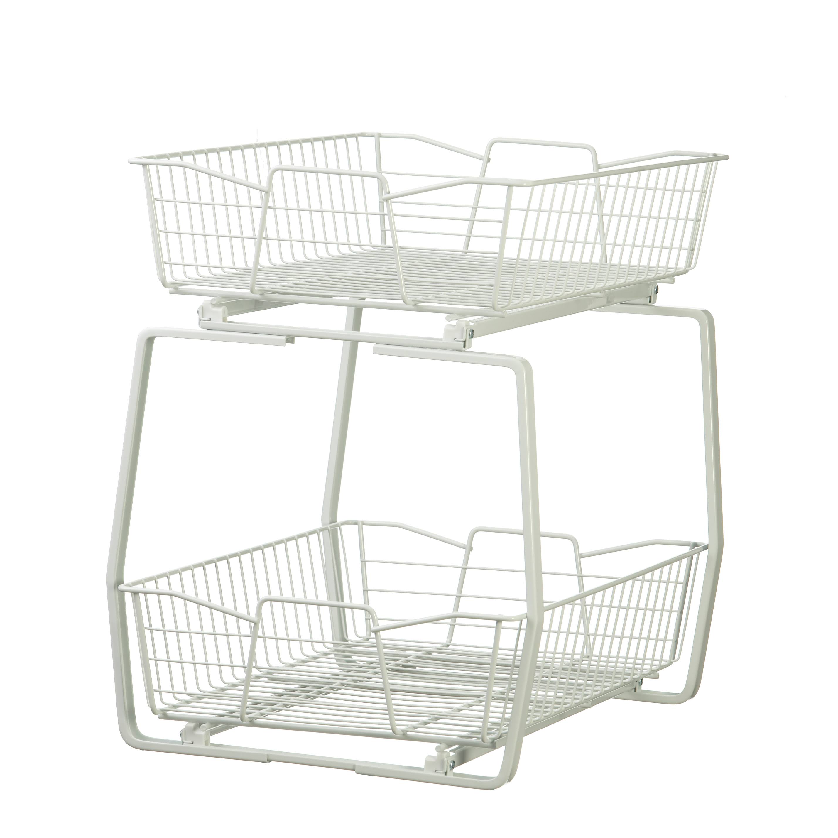 ClosetMaid 3609 2 Tier 14-inch Kitchen Cabinet Organizer, White