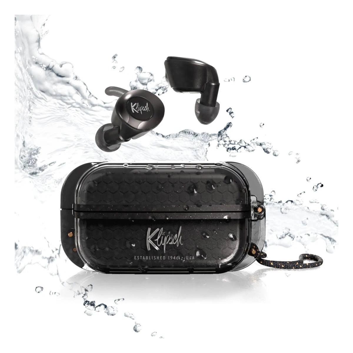 Klipsch T5 II True Wireless Sport Headphones in Black