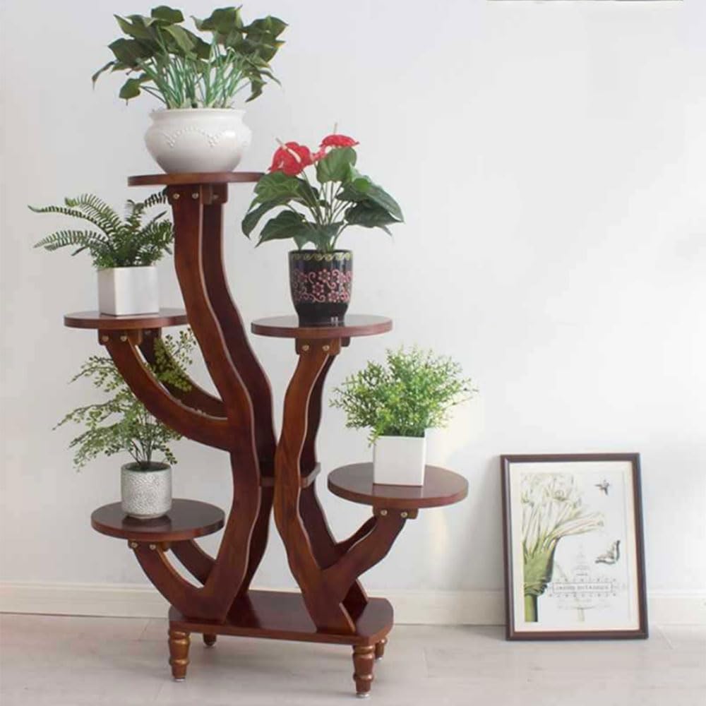 Gerrit Plant Stand 5 Tier Plant Stand Indoor Wooden Tall Flower Pot Stand For Multiple Plants Corner Plant Holder Rack Modern Creative Flower Pots Display Ra