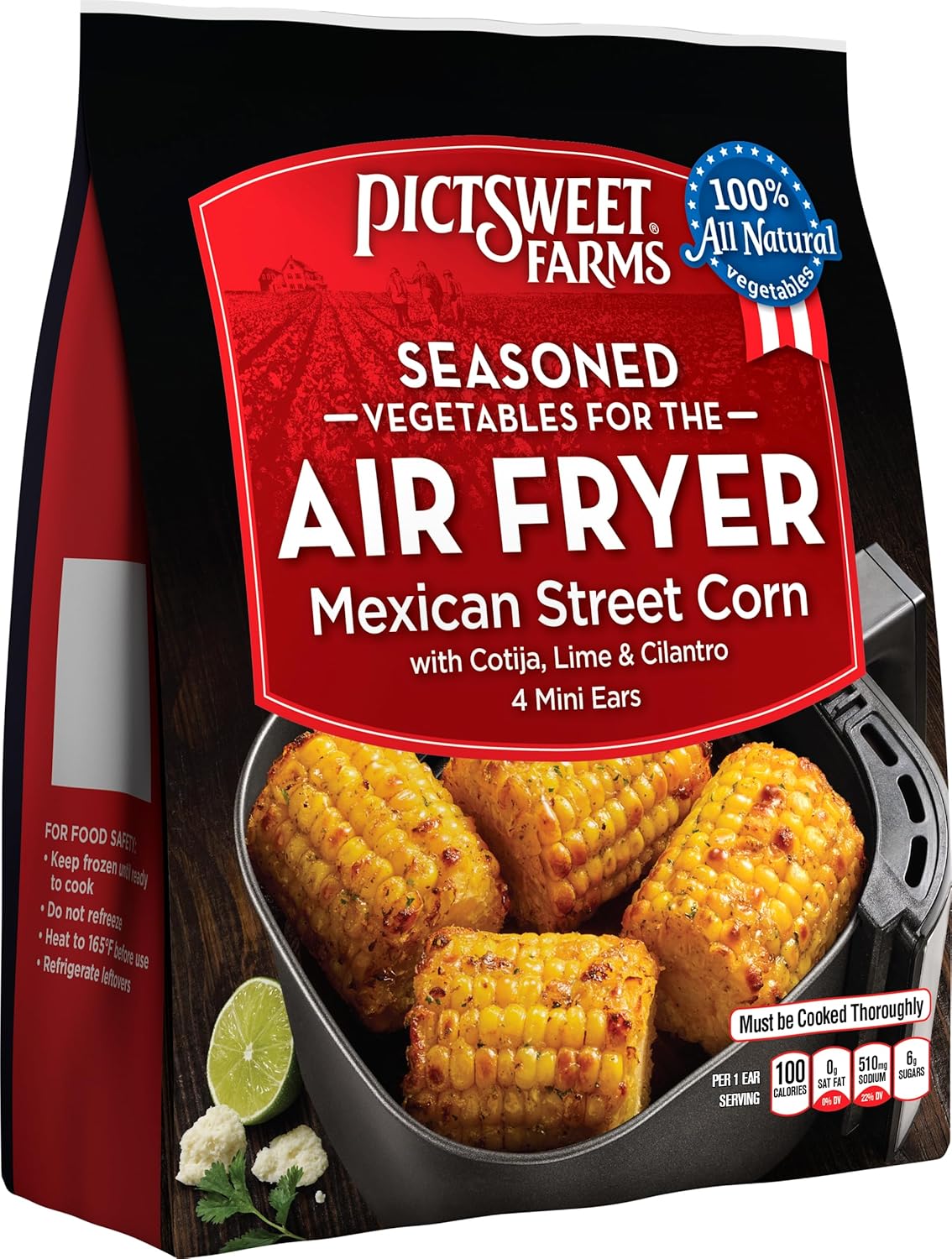Pictsweet Farms® Seasoned Vegetables for the Air Fryer Mexican Street Corn- 4 Mini Ears