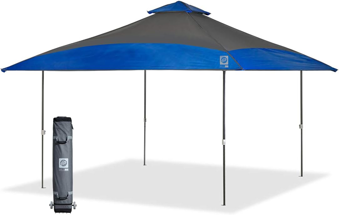 E-Z UP Spectator Instant Shelter Canopy, 13' x 13' with 169 sq ft of Shade, Vented Roof, Gray Dual Tone