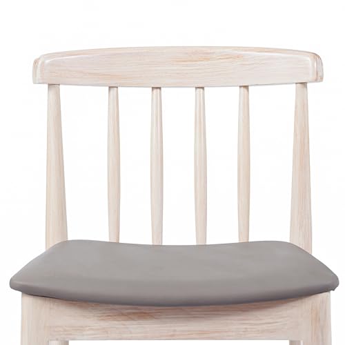 Flash Furniture Chester Commercial Grade Solid Dining Chair with Slatted Backrest, Set of 1, Black Vinyl Seat/Black Wood Frame