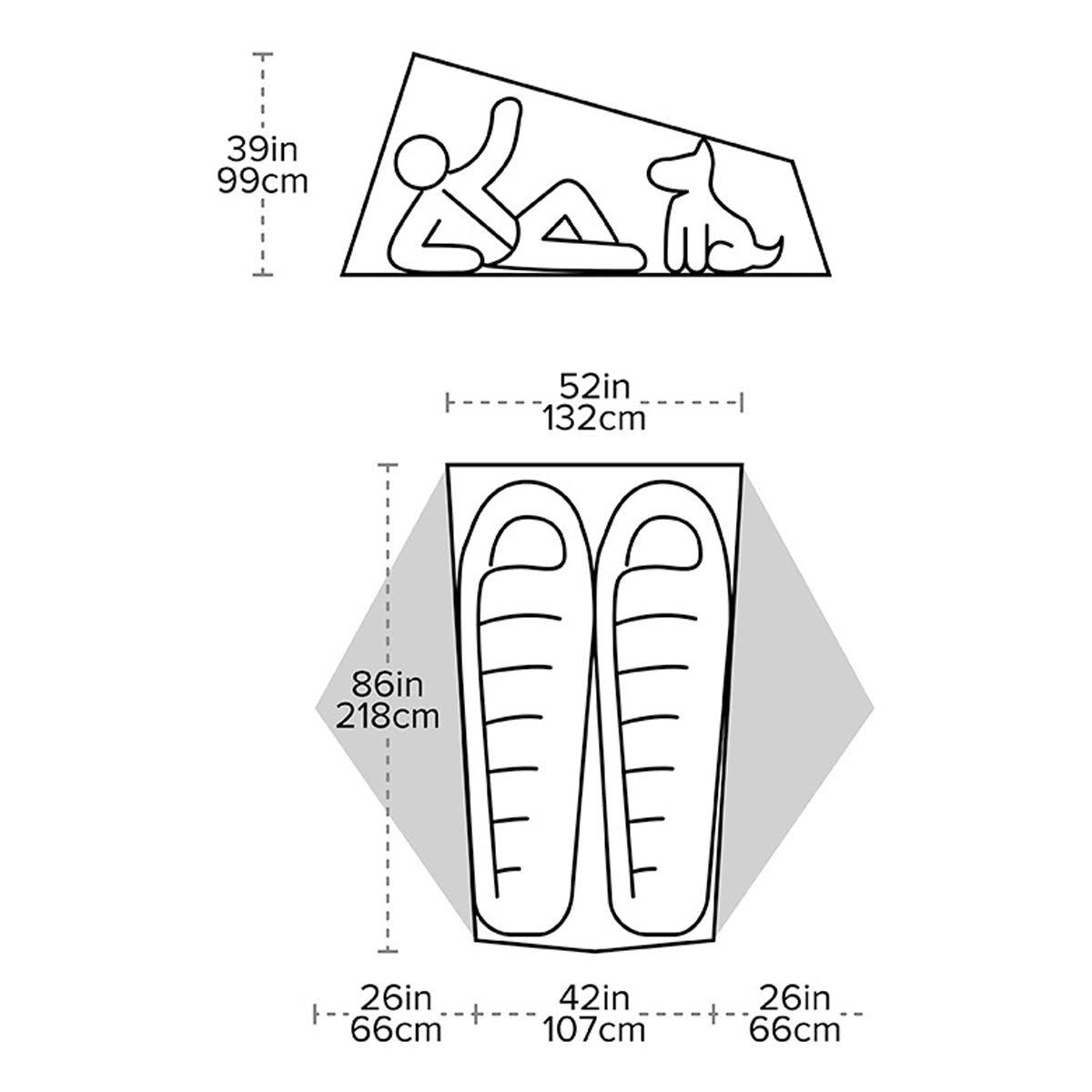 Big Agnes Tiger Wall UL2 Bikepack Solution Dye Tent