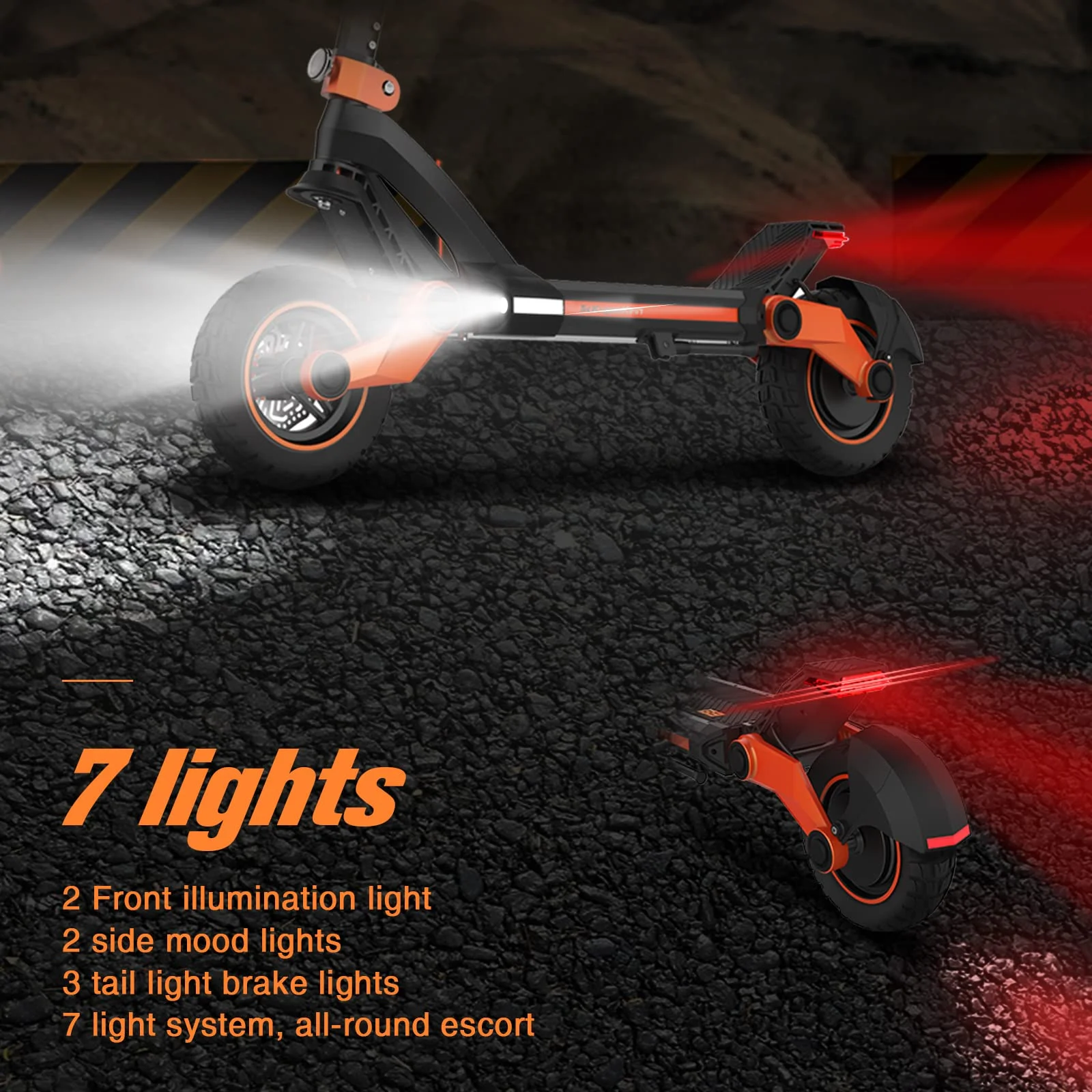 Kukirin G3 Electric Scooter for Adults Powerful 1200W Motor Up to 31 mph, 10.5" Off Road Tires 52V/18Ah Large Capacity, Dual Brake Folding Fast e Scooter for Adult (G3/1200W/18AH)