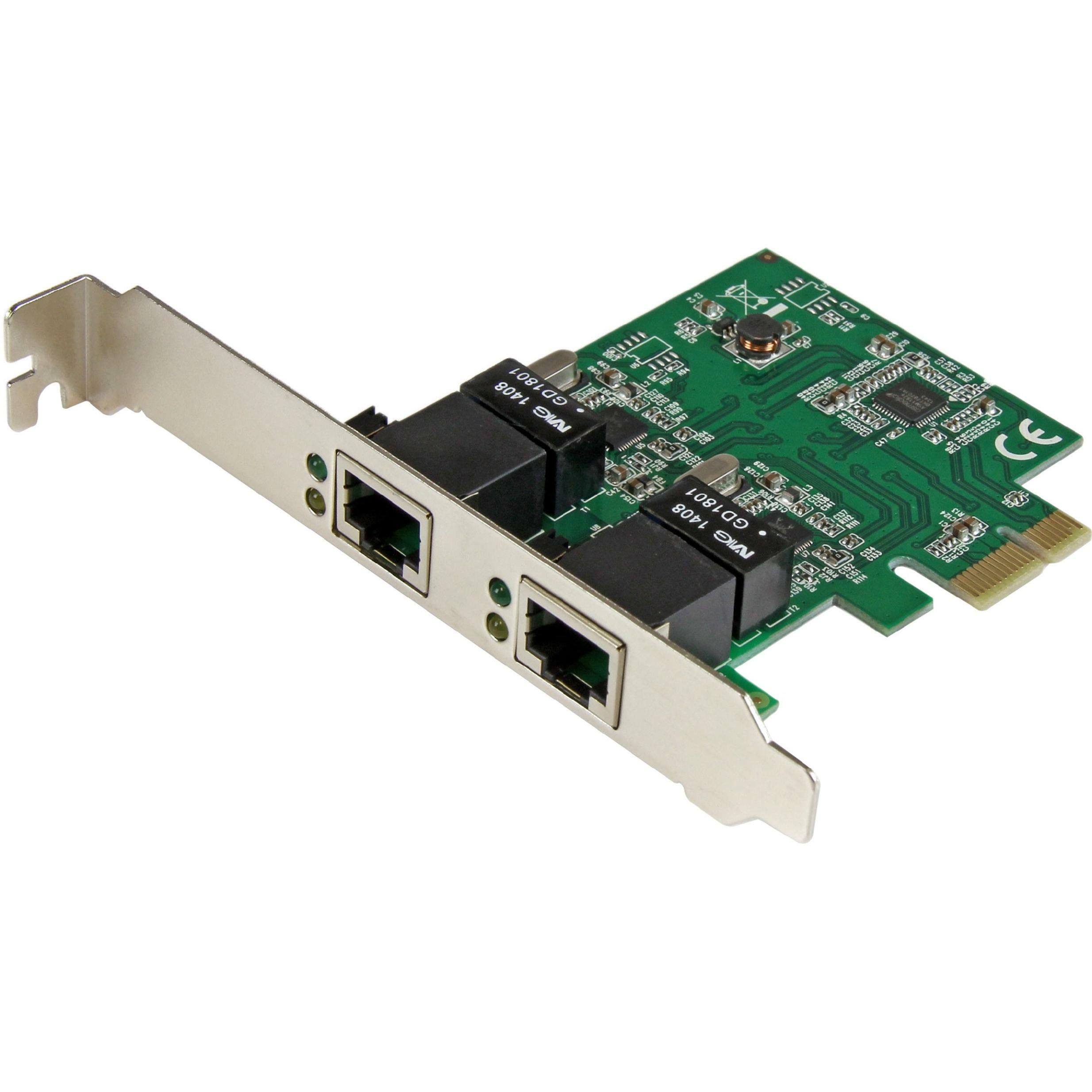 StarTech.com Dual Port Gigabit PCI Express Server Network Adapter Card - PCIe