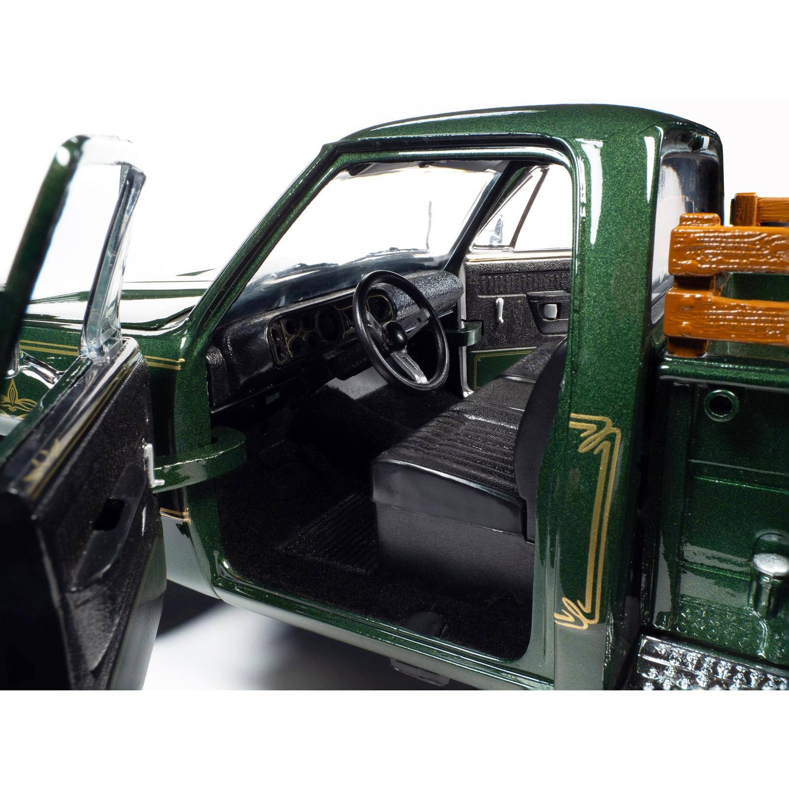 1977 Dodge Warlock 150 Custom Stepside Pickup Truck Medium Green Sunfire