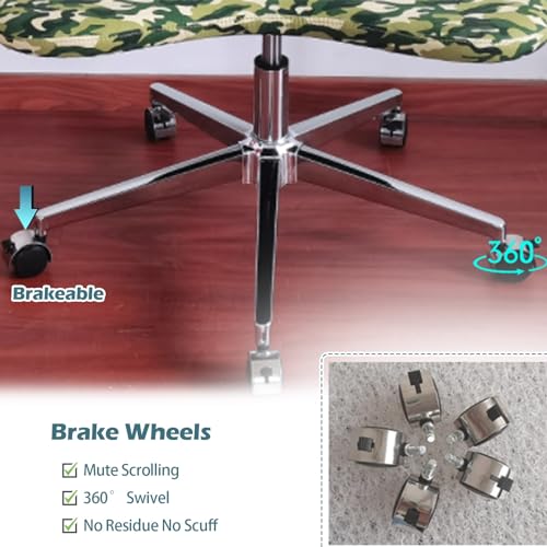 Cross Legged Office Chair White Kneeling Chair with Brake Wheel & Lumbar Support, Ergonomic Cross Legged Kneeling Office Chairs, Meditation Stool Home Office Desk Chair