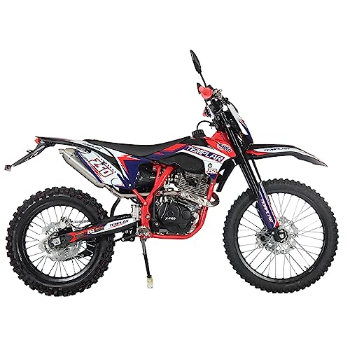 X-PRO Templar Dirt Bike with 5-Speed Manual Transmission 21"/18" Wheels | 250cc, All Lights, Electric/Kick Start, Zongshen Brand Engine