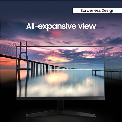 SAMSUNG 22" T350 Series FHD 1080p Computer Monitor, 75Hz, IPS Panel, HDMI, VGA (D-Sub), 3-Sided Border-Less, FreeSync, LF22T350FHNXZA