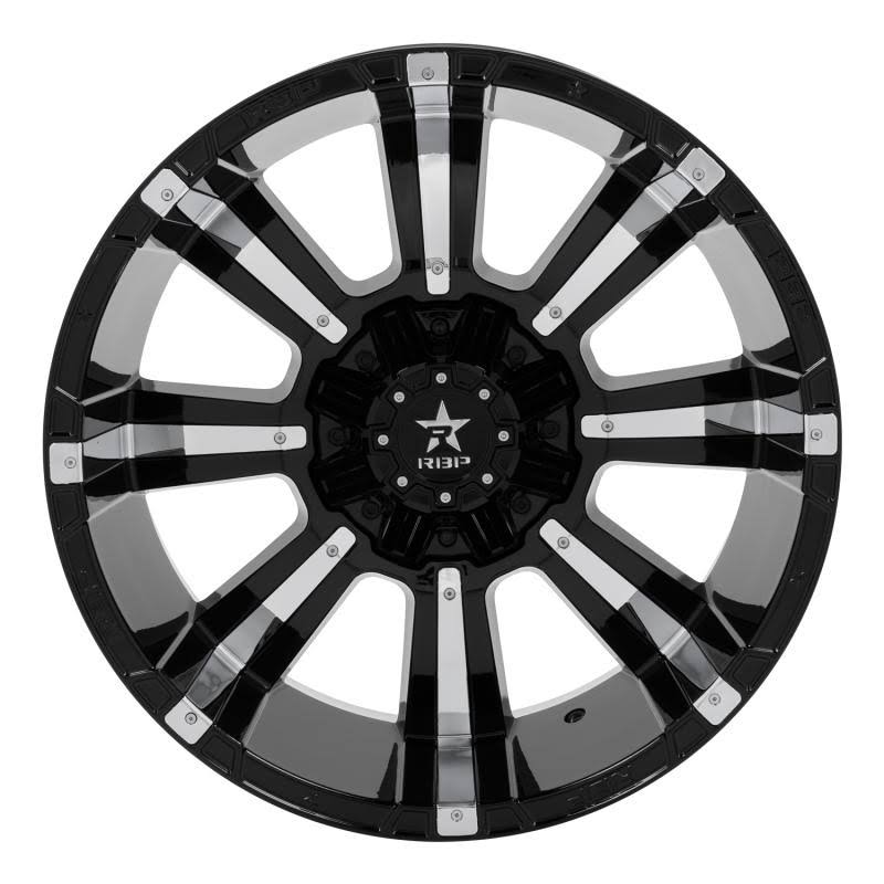 RBP Black u0026 Chrome 94R Wheel 94R-2212-82-44BP