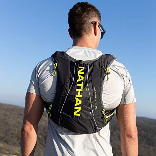Nathan Men’s Hydration Pack/Running Vest – VaporAir 7L Capacity with 2.0 L Water Bladder Included, Hydration Backpack