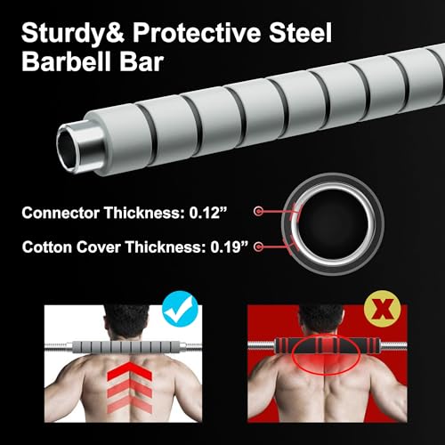 Heavy Adjustable Dumbbell Barbell Set - RUNWE 100 90 70 50 lb Weight set for Option, Metal Dumbbell Grip and Barbell Bar, 1" Center Hole Weight Plate, 3-in-1 Adjustable dumbbell, Barbell and Push-up Stand