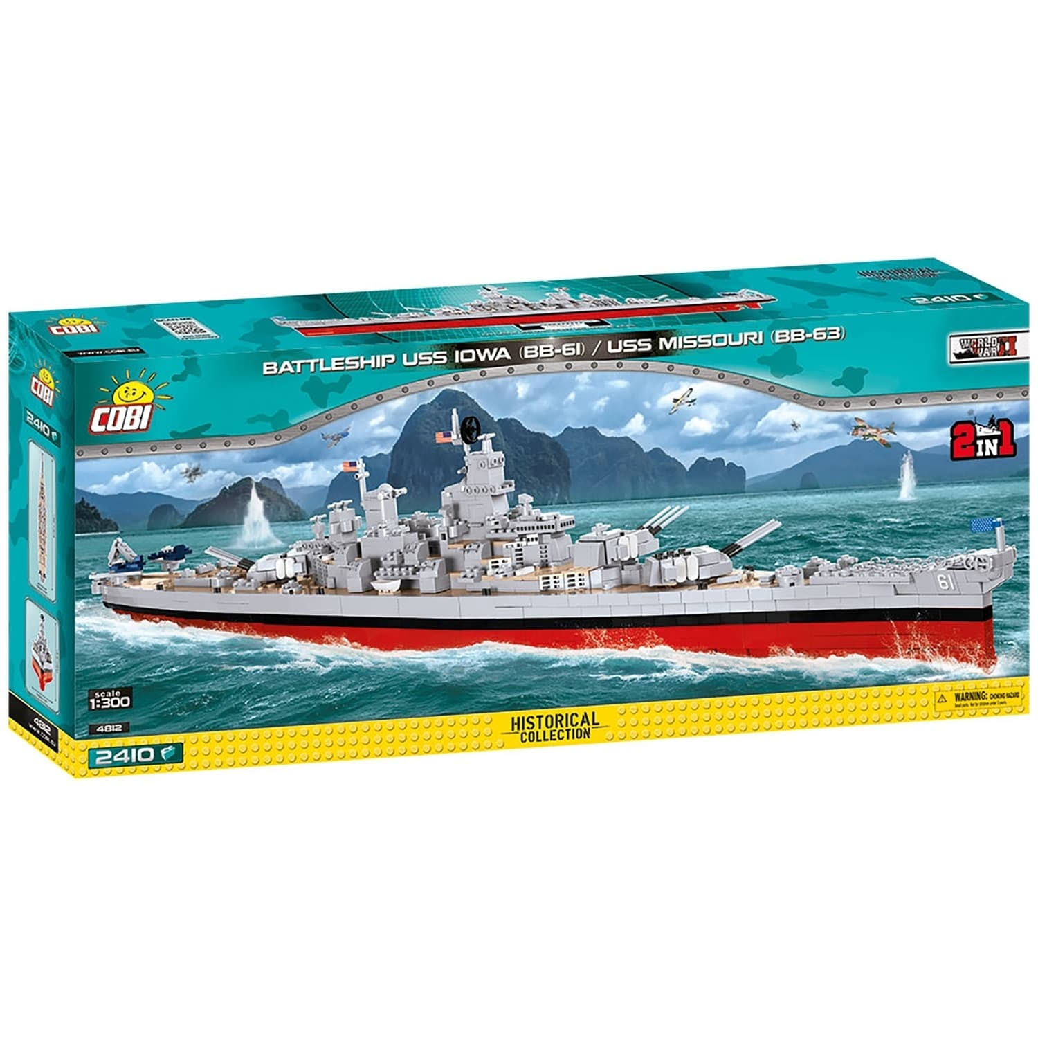 Cobi Historical Collection Battleship USS Iowa (BB-61)/USS Missouri (BB-63)