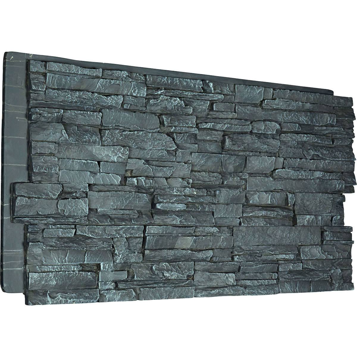 Canyon Ridge Stacked Stone, Stonewall Faux Stone Siding Panel - Sandstone