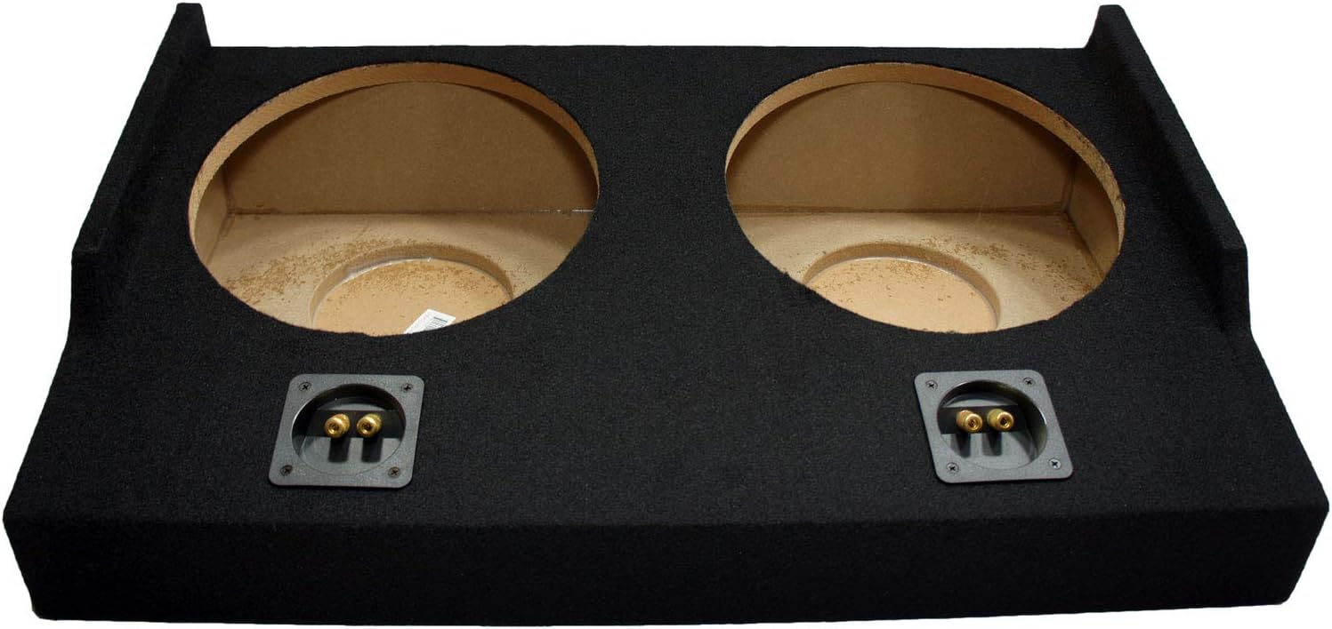 Kicker C12 Compatible with Ford F-150 Super Cab 2015-UP Bundled with HA-A800.1 Amplifier and Dual 12 Custom Sub Box Enclosure