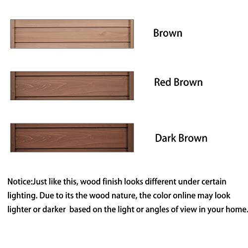 Outdoor Wooden Potting Bench Table – Farmhouse Garden Workstation with Drawers, Cabinet & Storage Shelves, Large Fir Wood Work Table for Patio, Backyard, Mudroom, Greenhouse (Light Brown, 66''H)